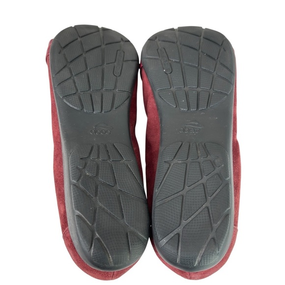 Abeo Bio System Tessa Comfort Shoe Size 10 Burgundy Suede Ballet Flats Loafer - Picture 8 of 11